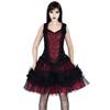 Sinister - 964 Korte jurk - Rood/Zwart Product image